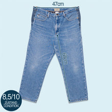 Lade das Bild in den Galerie-Viewer, LL Bean Hose "gefüttert" Made in Mexico, blau, 36/26