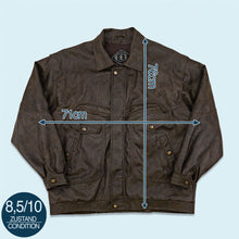 Lade das Bild in den Galerie-Viewer, EEI Jacke/Weste "echtes Leder", braun, XXL