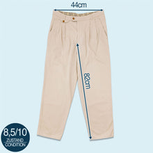 Lade das Bild in den Galerie-Viewer, Rosner Hose 80er/90er, grau/beige, 34/32