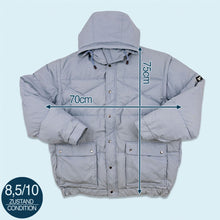 Lade das Bild in den Galerie-Viewer, Daunenjacke/Weste "Entendaunen" 90er/00er, grau, L/XL