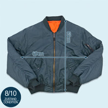 Lade das Bild in den Galerie-Viewer, Mil-Tec Bomberjacke, blau, L