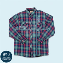 Lade das Bild in den Galerie-Viewer, Hammill Hemd gefüttert 00er Made in Canada, blau/rot, XL tall