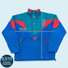 Lade das Bild in den Galerie-Viewer, Quarter Zip "Fleece mit Riri Zipper" 90er, blau, M/L breit