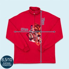 Lade das Bild in den Galerie-Viewer, Mäser Quarter Zip Longsleeve "Ski" 90er Made in Austria, rot, L