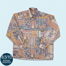 Lade das Bild in den Galerie-Viewer, Luxador Hemd dünn 90er, grau, XL