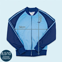 Lade das Bild in den Galerie-Viewer, Adidas Trainingsjacke 70er, blau, S