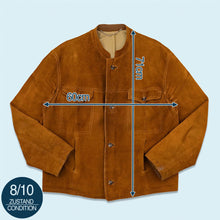 Lade das Bild in den Galerie-Viewer, Jacke "Wildleder" 70er, braun, L