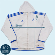 Lade das Bild in den Galerie-Viewer, Adidas Zip Hoodie/Trainingsjacke "David Beckham" 2005, grau, XL