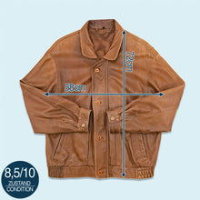 Lade das Bild in den Galerie-Viewer, Ultsch Lederjacke "Umfahrer" 90er, braun, L/XL