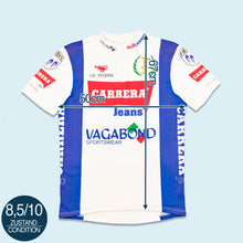 Lade das Bild in den Galerie-Viewer, Fahrradtrikot "Carrera/ Nalnini" 90er Made in Italy, weiß, M/L