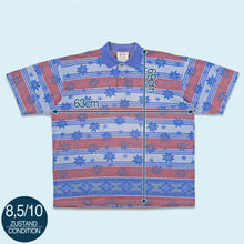 Lade das Bild in den Galerie-Viewer, Hugo Boss Poloshirt Made in Germany 90er, blau/rot, XL breit