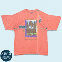 Lade das Bild in den Galerie-Viewer, OPC T-Shirt "New Zealand Clean an Green" by Kiwi Clothing LTD 1994 made in New Zealand, rot/orange, L/XL