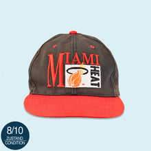 Lade das Bild in den Galerie-Viewer, Drew Pearson Mütze "Miami Heat" 90er, schwarz, Einheitsgröße