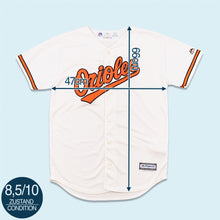 Lade das Bild in den Galerie-Viewer, Majestic Trikot "Baltimore Orioles cool base", weiß, Jugendl. L/ Erwachsene M