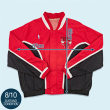 Lade das Bild in den Galerie-Viewer, Champion Jacke/Trainingsjacke "Chicago Bulls warm up jacket" 90er, rot, L/XL breit