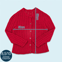 Lade das Bild in den Galerie-Viewer, Handmade Cardigan 80er/90er, rot, L Damen