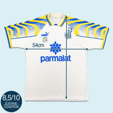 Lade das Bild in den Galerie-Viewer, Puma Trikot "Parma A.C. Scuola Calcio Parmalat" 90er Made in Italy, weiß, L (tagged M)