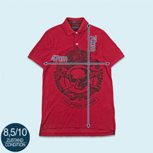 Lade das Bild in den Galerie-Viewer, Tommy Hilfiger Poloshirt "Skull", rot, M schmal
