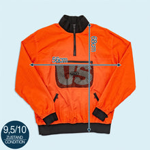 Lade das Bild in den Galerie-Viewer, Kith Trainingsjacke/Quarter Zip "Kittles Mesh Pockets 1/4 Zip", orange, M
