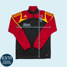 Lade das Bild in den Galerie-Viewer, Adidas Quarter Zip/Trainingsjacke "clima 365 Teamgeist" 2006, rot/schwarz, M