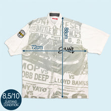 Lade das Bild in den Galerie-Viewer, G-Unit Hemd "Battle of the M.C's" 00er, weiß/grau, 2XL/3XL