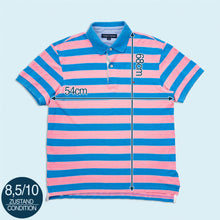 Lade das Bild in den Galerie-Viewer, Tommy Hilfiger Poloshirt, pink/blau, L