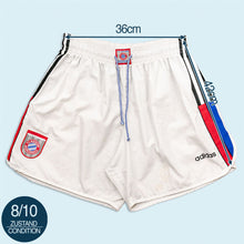 Lade das Bild in den Galerie-Viewer, Adidas Shorts "FC Bayern München" 1996-98 Made in Portugal, weiß/grau, L/XL