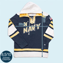 Lade das Bild in den Galerie-Viewer, Champion Hoodie "Navy Midshipmen", blau, M/L