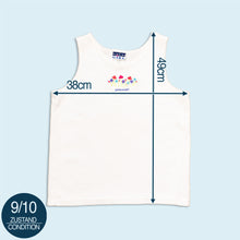 Lade das Bild in den Galerie-Viewer, Genuine Girl Tanktop "embroidered Flowers" 90er Made in the USA, weiß, XS/S Damen