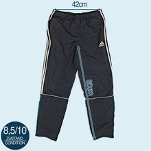 Lade das Bild in den Galerie-Viewer, Adidas Trainingshose 00er, schwarz/grün, XL