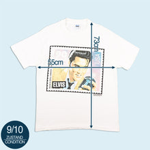 Lade das Bild in den Galerie-Viewer, Anvil T-Shirt "Elvis Presley" 1992 Made in the USA single stitch, weiß, XL