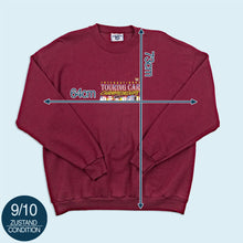 Lade das Bild in den Galerie-Viewer, Lee Cotton Blend Sweatshirt "Touring Car" 1996 Made in the USA, rot, XL