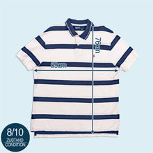 Lade das Bild in den Galerie-Viewer, Polo Ralph Lauren Poloshirt 90er/00er, weiß/blau, XL
