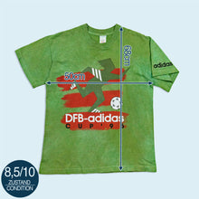Lade das Bild in den Galerie-Viewer, Adidas T-Shirt "DFB-Adidas Cup" 1996 Made in EEC. single stitch, grün eingefärbt, S/M