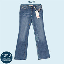 Lade das Bild in den Galerie-Viewer, Fox Denim Hose "Girls Brilliant low waist bootcut" sample 00er, blau, 30/32