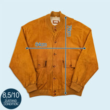 Lade das Bild in den Galerie-Viewer, Boncetti Jacke "echtes Leder" 80er/90er, braun, L/XL