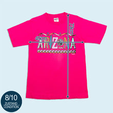 Lade das Bild in den Galerie-Viewer, Oneita Power-T T-Shirt "Arizona" 1990 single stitch Made in the USA, pink, M