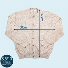 Lade das Bild in den Galerie-Viewer, LH Design Strickjacke 80er/90er, grau, L