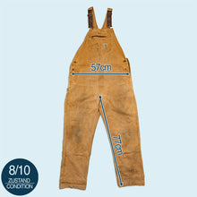 Lade das Bild in den Galerie-Viewer, Carhartt Latzhose "double knee carpenter" Made in Nicaragua, braun, 38/30