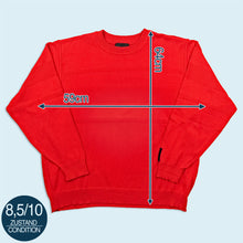 Lade das Bild in den Galerie-Viewer, Carlo Colucci Strickpullover 00er, rot, L/XL