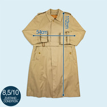 Lade das Bild in den Galerie-Viewer, Burberrys Trenchcoat 80er Made in England, beige, L