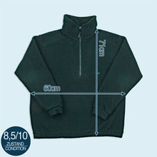 Lade das Bild in den Galerie-Viewer, Vaude Quarter Zip Fleece - polartec EcoLoc - 90er/00er, grün, L/XL
