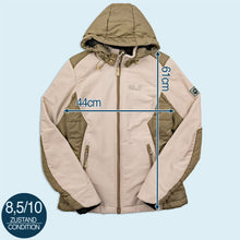 Lade das Bild in den Galerie-Viewer, Jack Wolfskin Softshell Jacke fleece lined, grau/beige, XS/S Damen