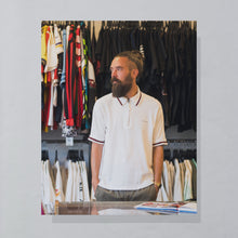 Lade das Bild in den Galerie-Viewer, Joop Jeans Poloshirt "Quarter Zip" 90er, weiß, L breit