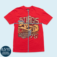 Lade das Bild in den Galerie-Viewer, Harley Davidson T-Shirt Sturgis Blackhills Rally 2015, rot, M schmal