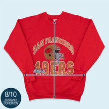 Lade das Bild in den Galerie-Viewer, Fruit of the Loom Sweatshirt San Francisco 49ers 90er Made in the USA, rot, M