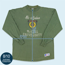 Lade das Bild in den Galerie-Viewer, Russell Athletic Longsleeve Mc Gill University 90er Made in the USA, grün, XL