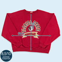 Lade das Bild in den Galerie-Viewer, Sweatshirt "Florida State Seminoles" 90er, rot, L breit