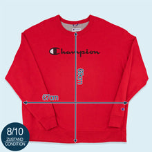 Lade das Bild in den Galerie-Viewer, Champion Sweatshirt Logo, rot, XXL