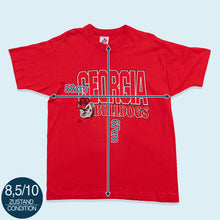 Lade das Bild in den Galerie-Viewer, Tri Lake inc. T-Shirt "Georgia Bulldogs" 90er Made in the USA Single Stitch, rot, XL